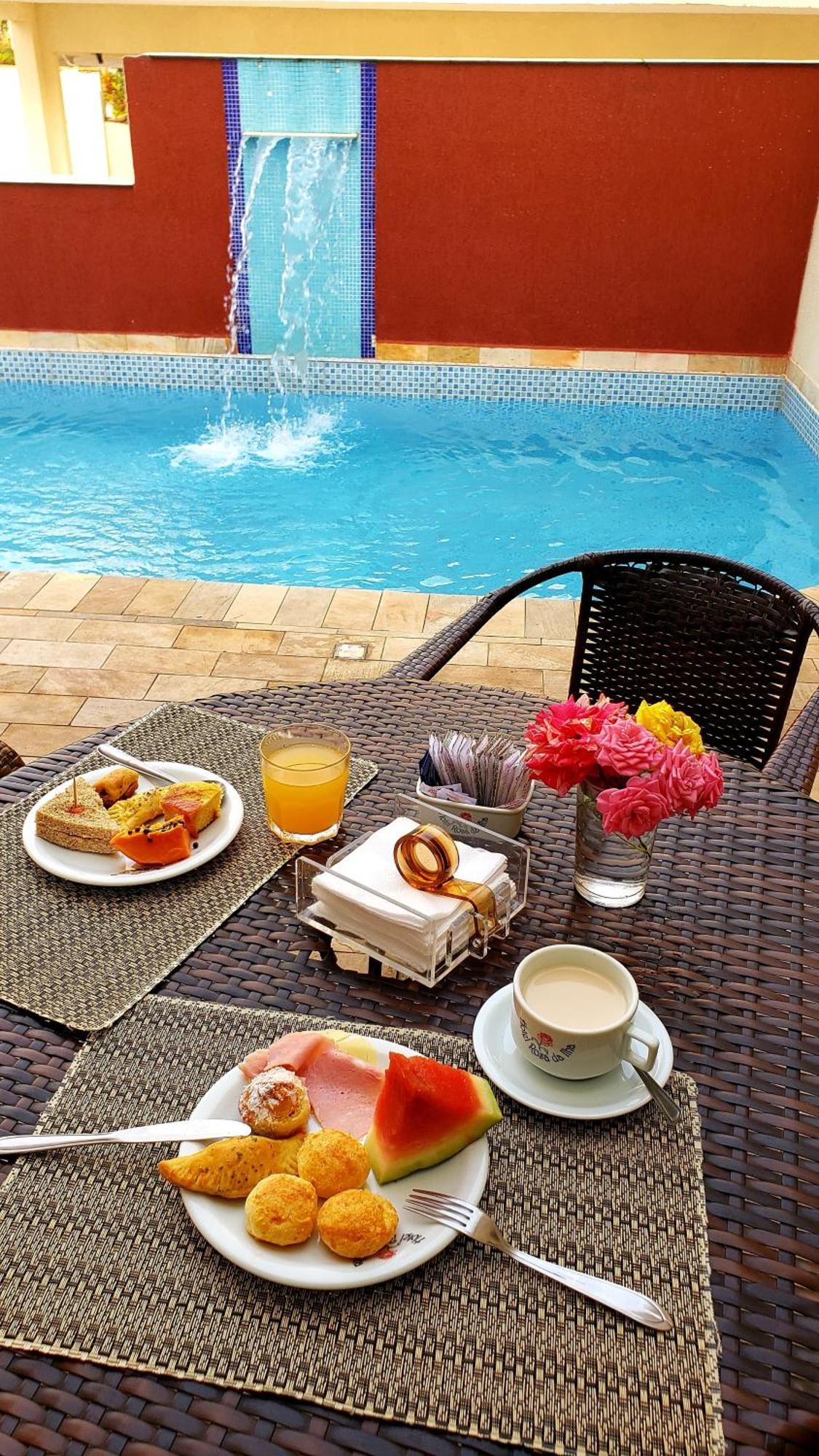 Hotel Rosa Da Ilha Guaruja - Perto Do Mar Com Piscina Exteriör bild